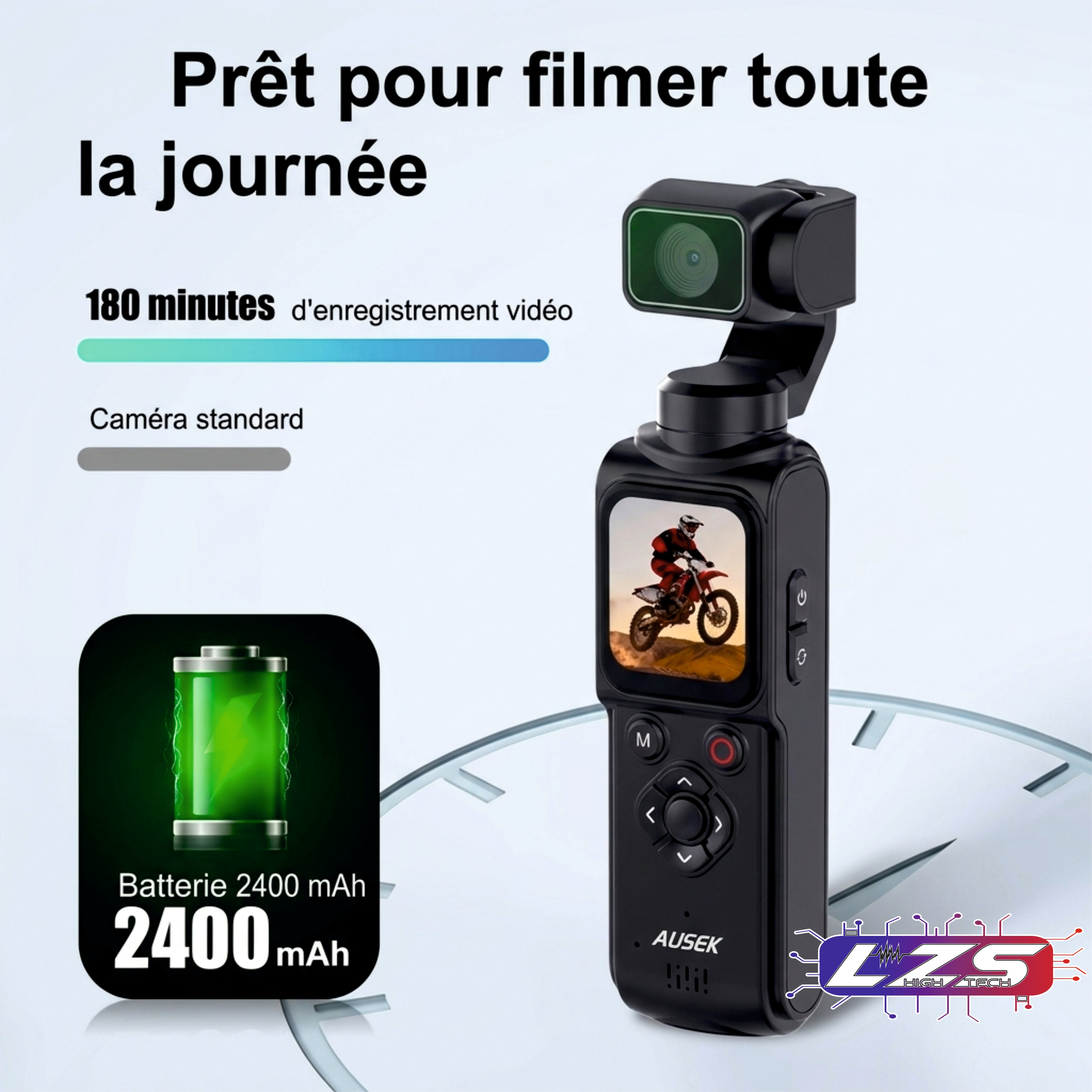 Caméra Vlog de Poche 4K Stabilisée