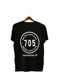Tee-shirts noir et blanc à col rond, à personnaliser